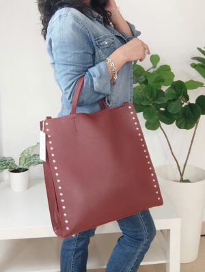 Bolso de piel - Tachas